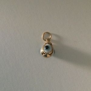 14K Gold Evil Eye Protection Charm